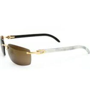 Cartier Ct0046S- Whit Horn - Gold Mirror-